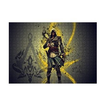 Cakapuzzle Assassins Creed Suikastçi ve Sarı Dalgalar 120 Parça Ahşap Puzzle