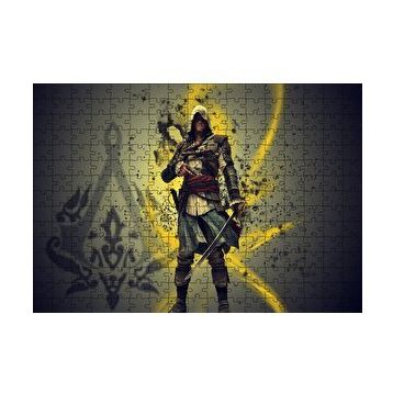 Cakapuzzle Assassins Creed Suikastçi ve Sarı Dalgalar 120 Parça Ahşap Puzzle