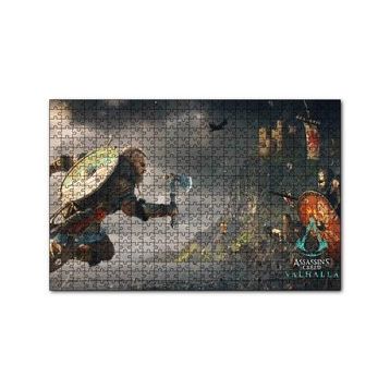 Cakapuzzle Assassins Creed Valhalla Savaş Sahnesi 120 Parça Ahşap Puzzle