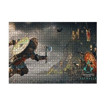 Cakapuzzle Assassins Creed Valhalla Savaş Sahnesi 120 Parça Ahşap Puzzle