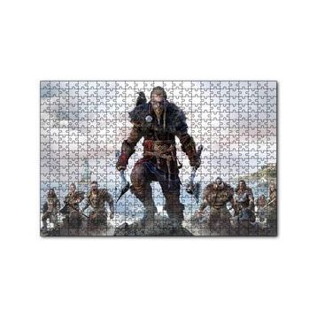 Cakapuzzle Assassins Creed Valhalla Savaşçılar Deniz Görseli 120 Parça Ahşap Puzzle
