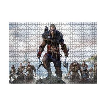 Cakapuzzle Assassins Creed Valhalla Savaşçılar Deniz Görseli 120 Parça Ahşap Puzzle
