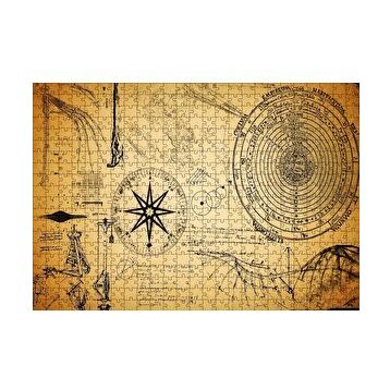 Cakapuzzle Astronomiye Dair Eski Çizimler 120 Parça Ahşap Puzzle