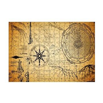 Cakapuzzle Astronomiye Dair Eski Çizimler 120 Parça Ahşap Puzzle