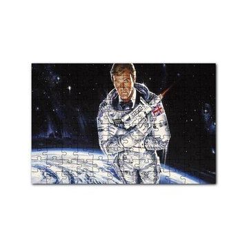 Cakapuzzle Astronot James Bond 120 Parça Ahşap Puzzle