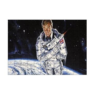 Cakapuzzle Astronot James Bond 120 Parça Ahşap Puzzle