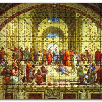 Cakapuzzle Atina Okulu Ahşap 500 Parça Puzzle
