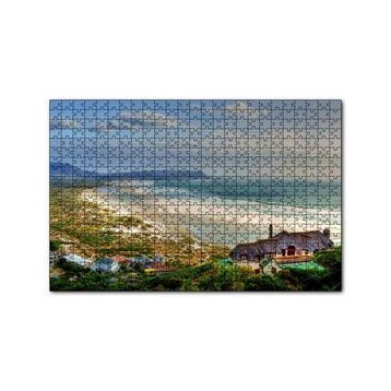 Cakapuzzle Atlantik Okyanusunda Sahil Kasabası 120 Parça Ahşap Puzzle