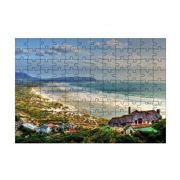 Cakapuzzle Atlantik Okyanusunda Sahil Kasabası 120 Parça Ahşap Puzzle