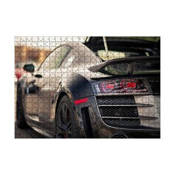 Cakapuzzle Audi R8 Siyah Modifiye Otomobil Görseli 120 Parça Ahşap Puzzle