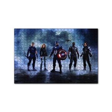 Cakapuzzle Avengers Civil War Kahramanlar 120 Parça Ahşap Puzzle