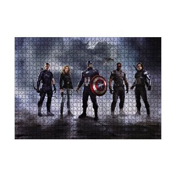 Cakapuzzle Avengers Civil War Kahramanlar 120 Parça Ahşap Puzzle