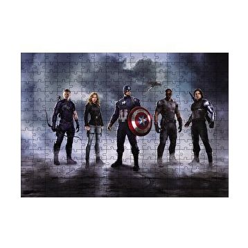 Cakapuzzle Avengers Civil War Kahramanlar 120 Parça Ahşap Puzzle