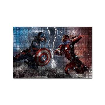 Cakapuzzle Avengers Endgame Iron Man Captain America ve Ant Man 120 Parça Puzzle