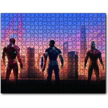 Cakapuzzle Avengers Endgame Iron Man Captain America ve Ant Man 120 Parça Puzzle