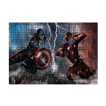Cakapuzzle Avengers Endgame Iron Man Captain America ve Ant Man 120 Parça Puzzle