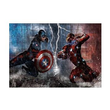 Cakapuzzle Avengers Endgame Iron Man Captain America ve Ant Man 120 Parça Puzzle