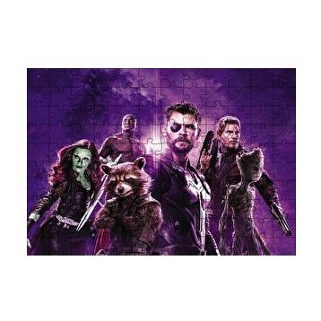 Cakapuzzle Avengers Rakun Thor Groot 120 Parça Ahşap Puzzle