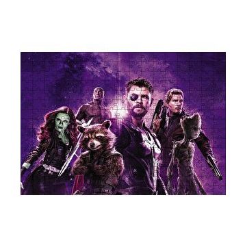 Cakapuzzle Avengers Rakun Thor Groot 120 Parça Ahşap Puzzle