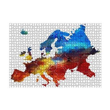 Cakapuzzle Avrupa Haritası 120 Parça Ahşap Puzzle