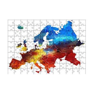 Cakapuzzle Avrupa Haritası 120 Parça Ahşap Puzzle