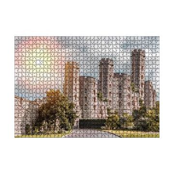 Cakapuzzle Avrupa Soylu Malikanesi ve Bulutlu Gökler 120 Parça Ahşap Puzzle