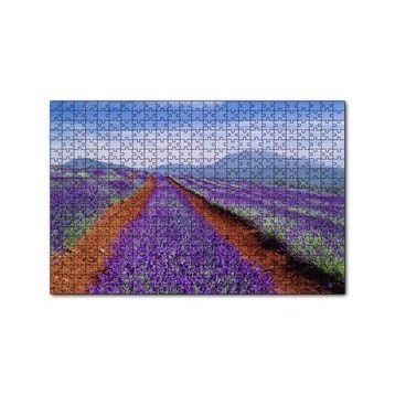 Cakapuzzle Avustralya Tazmanya Lavanta Tarlaları 120 Parça Ahşap Puzzle