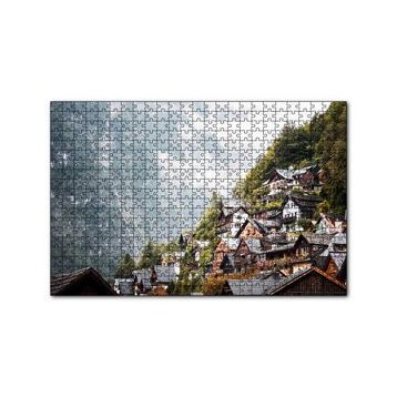 Cakapuzzle Avusturya Dağlarında Masalsı Evler 120 Parça Ahşap Puzzle