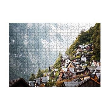 Cakapuzzle Avusturya Dağlarında Masalsı Evler 120 Parça Ahşap Puzzle