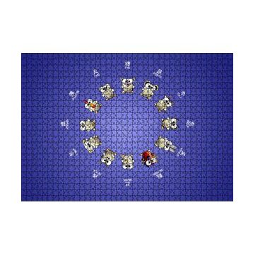 Cakapuzzle Ay Zodyağı ve Alternatif Burçlar 120 Parça Ahşap Puzzle