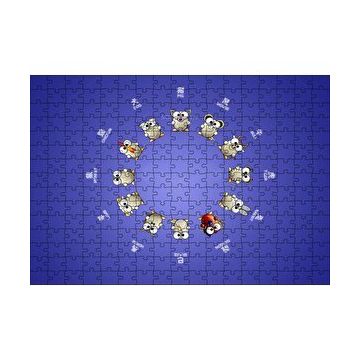 Cakapuzzle Ay Zodyağı ve Alternatif Burçlar 120 Parça Ahşap Puzzle
