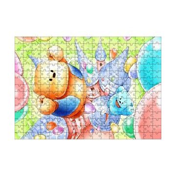 Cakapuzzle Ayı Bubu ve Balonlar 120 Parça Ahşap Puzzle