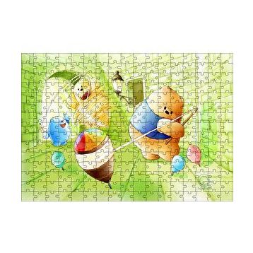 Cakapuzzle Ayı Bubu ve Topaçlar 120 Parça Ahşap Puzzle