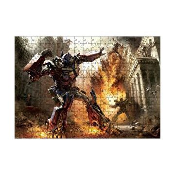 Cakapuzzle Ayın Karanlık Transformers Filmi Görseli 120 Parça Ahşap Puzzle