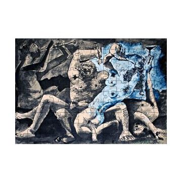 Cakapuzzle Bacchanale 1955 by Pablo Picasso 120 Parça Ahşap Puzzle