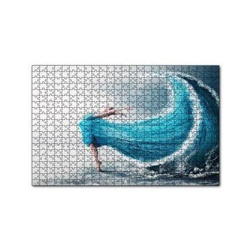 Cakapuzzle Balerin ve Dev Dalgadan Oluşan Elbisesi 120 Parça Ahşap Puzzle