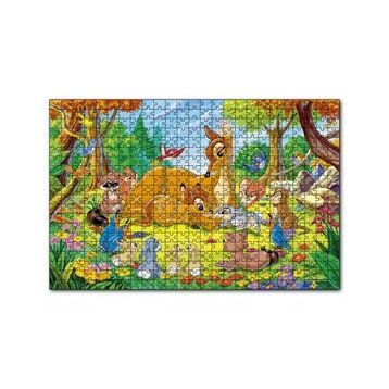 Cakapuzzle Bambi Annesi ve Arkadaşları 120 Parça Ahşap Puzzle