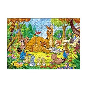 Cakapuzzle Bambi Annesi ve Arkadaşları 120 Parça Ahşap Puzzle