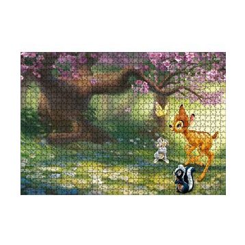 Cakapuzzle Bambi ve Arkadaşları Ormanda 120 Parça Ahşap Puzzle