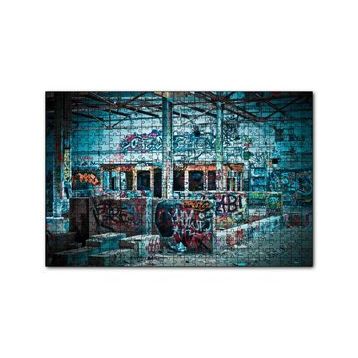 Cakapuzzle Banliyö İzbelerinde Graffiti 120 Parça Ahşap Puzzle