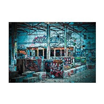 Cakapuzzle Banliyö İzbelerinde Graffiti 120 Parça Ahşap Puzzle