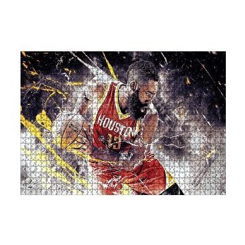 Cakapuzzle Basketbol James Harden 120 Parça Ahşap Puzzle