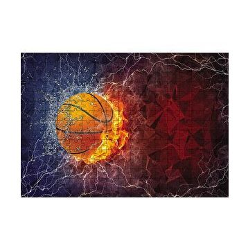 Cakapuzzle Basketbol Sanatı 120 Parça Ahşap Puzzle