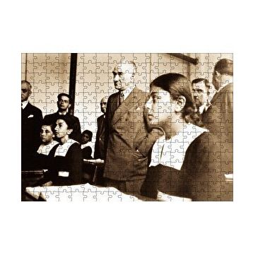 Cakapuzzle Başöğretmen Mustafa Kemal Atatürk 120 Parça Ahşap Puzzle