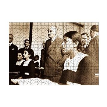 Cakapuzzle Başöğretmen Mustafa Kemal Atatürk 120 Parça Ahşap Puzzle