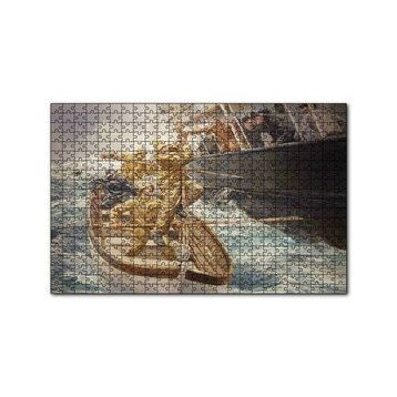 Cakapuzzle Batan Gemi ve Filikada Görevliler 120 Parça Ahşap Puzzle
