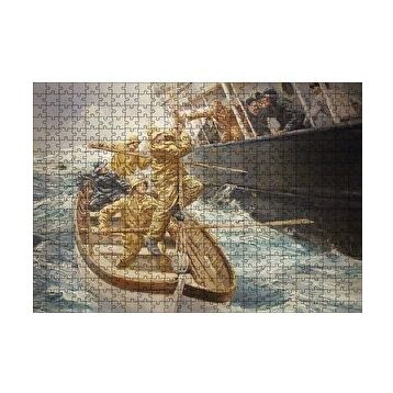 Cakapuzzle Batan Gemi ve Filikada Görevliler 120 Parça Ahşap Puzzle