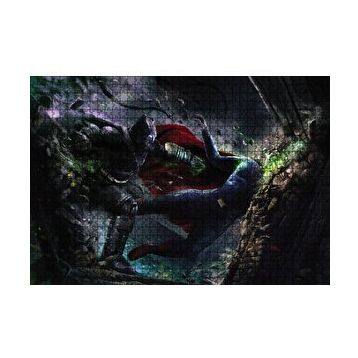 Cakapuzzle Batman Superman Ezici Yumruk 120 Parça Ahşap Puzzle
