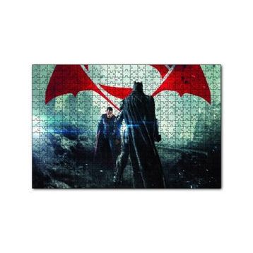 Cakapuzzle Batman Superman Son Dövüş 120 Parça Ahşap Puzzle