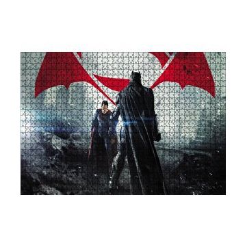Cakapuzzle Batman Superman Son Dövüş 120 Parça Ahşap Puzzle